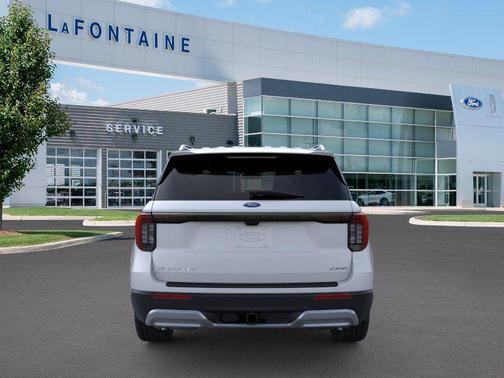 Space White Metallic 2026 Ford Explorer Platinum