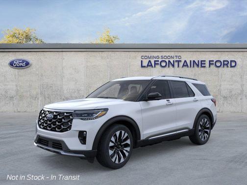 Space White Metallic 2026 Ford Explorer Platinum