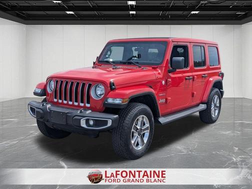 Red 2021 Jeep Wrangler Unlimited Sahara