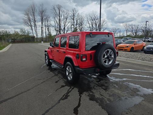 Red 2021 Jeep Wrangler Unlimited Sahara