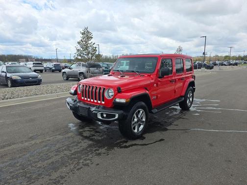 Red 2021 Jeep Wrangler Unlimited Sahara