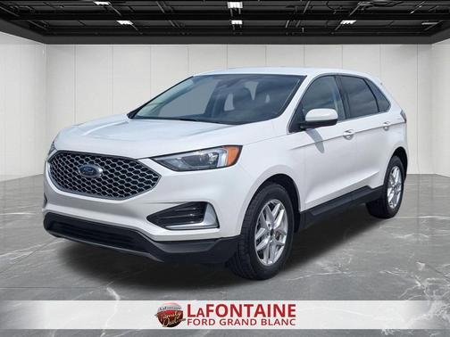 Star White Metallic Tri-Coat 2023 Ford Edge SEL
