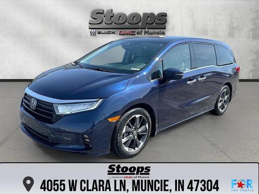 Obsidian Blue Pearl 2024 Honda Odyssey Elite Passenger Van