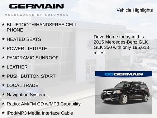 2015 Mercedes-Benz GLK-Class GLK 350 4MATIC
