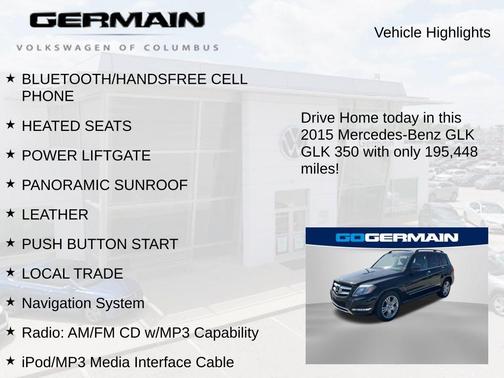 2015 Mercedes-Benz GLK-Class GLK 350 4MATIC