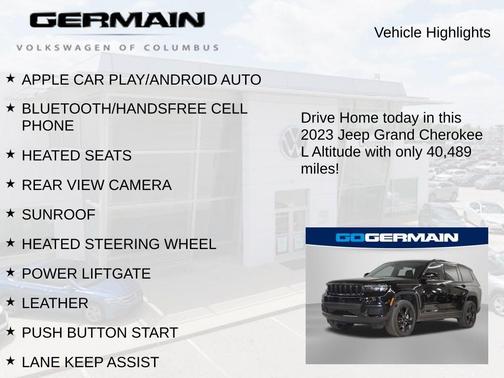 Diamond Black 2023 Jeep Grand Cherokee L Laredo