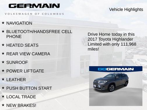 Predawn Gray Mica 2017 Toyota Highlander Limited