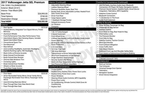 2017 Volkswagen Jetta 1.8T SEL Premium