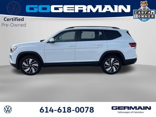 Pure White 2025 Volkswagen Atlas 2.0T SE