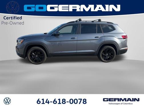 Platinum Gray Metallic 2022 Volkswagen Atlas 3.6L SE w/Technology