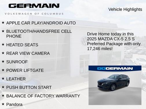 2025 Mazda CX-5 2.5 S Preferred Package