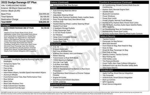 2022 Dodge Durango GT