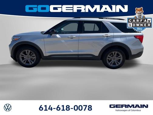 Iconic Silver Metallic 2022 Ford Explorer XLT