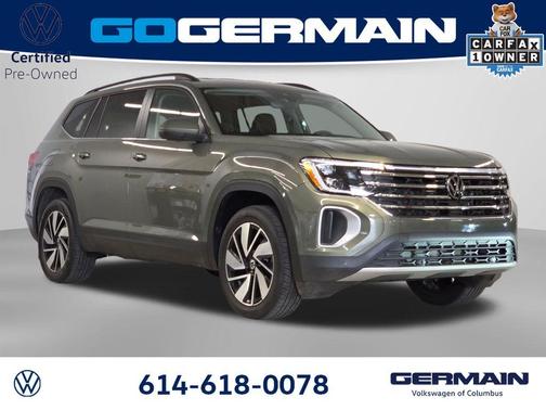 Avocado Green Pearl 2025 Volkswagen Atlas 2.0T SE w/Technology