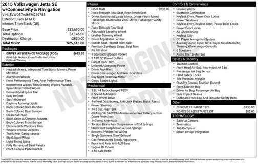 2015 Volkswagen Jetta 1.8T SE