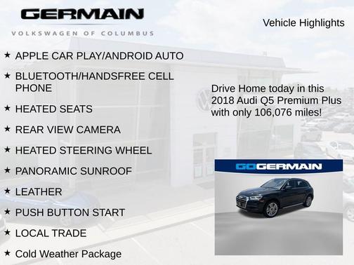 Mythos Black Metallic 2018 Audi Q5 2.0T Tech Premium