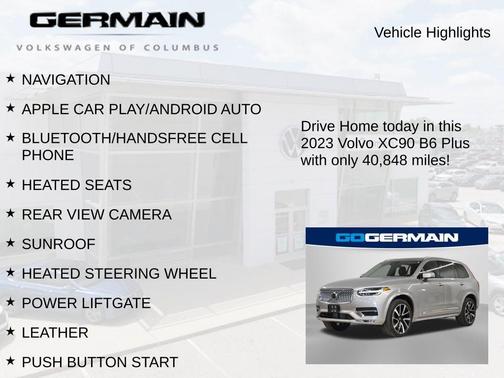 Silver 2023 Volvo XC90 B6 Plus 7-Seater