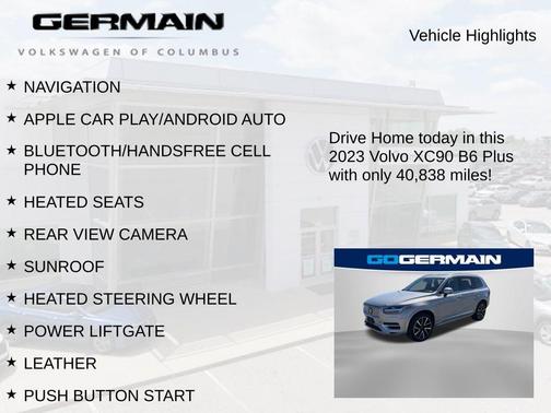 Silver 2023 Volvo XC90 B6 Plus 7-Seater