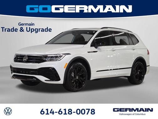 Opal White Pearl Effect 2023 Volkswagen Tiguan 2.0T SE R-Line Black