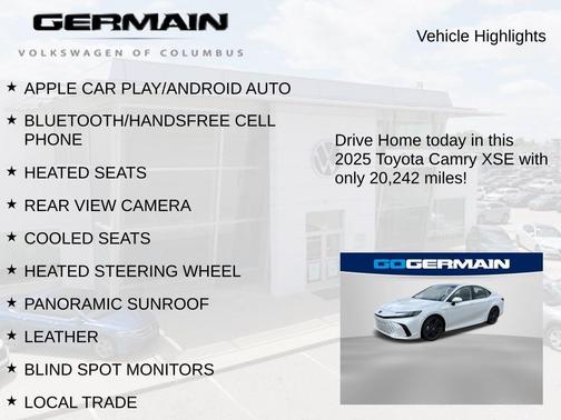 Pearl 2025 Toyota Camry XSE