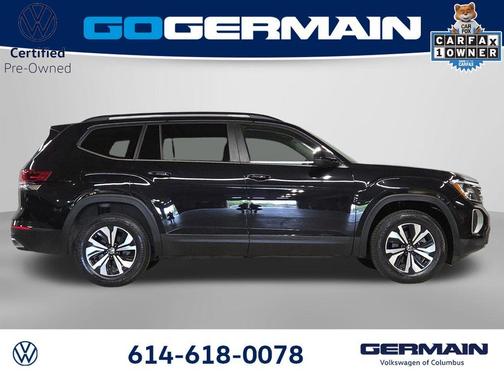Deep Black Pearl Effect 2024 Volkswagen Atlas 2.0T SE