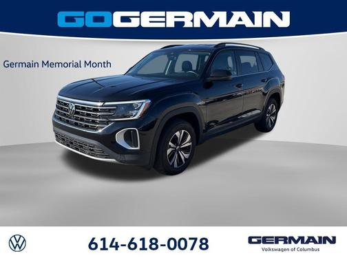 Deep Black Pearl Effect 2024 Volkswagen Atlas 2.0T SE