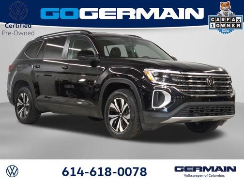 Deep Black Pearl Effect 2024 Volkswagen Atlas 2.0T SE