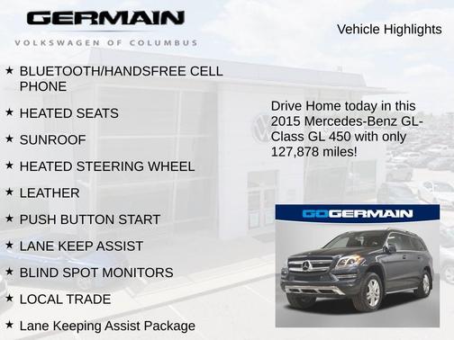 2015 Mercedes-Benz GL-Class GL 450 4MATIC