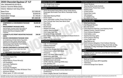 2020 Chevrolet Equinox 1LT