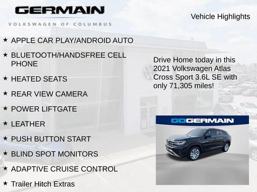 2021 Volkswagen Atlas Cross Sport 3.6L V6 SE w/Technology
