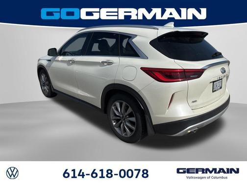 Majestic White 2021 INFINITI QX50 Luxe