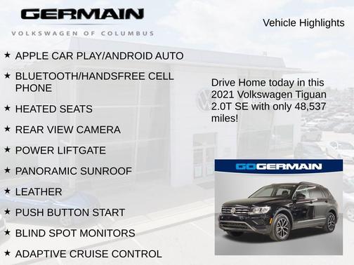 2021 Volkswagen Tiguan 2.0T SE