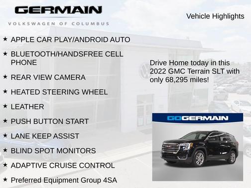 Ebony Twilight Metallic 2022 GMC Terrain SLT