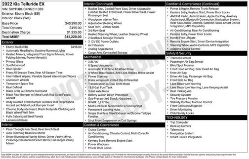 2022 Kia Telluride EX