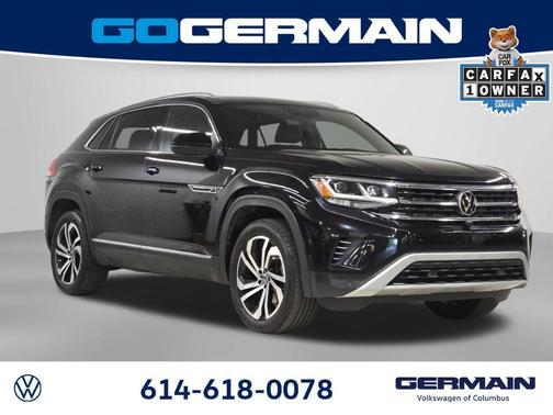 Deep Black Pearl Effect 2020 Volkswagen Atlas Cross Sport 3.6L V6 SEL Premium