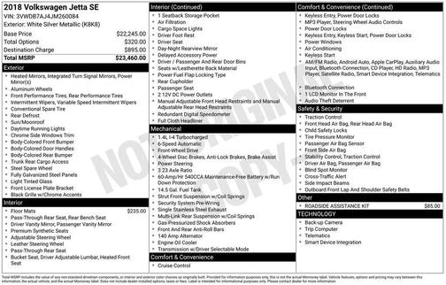 2018 Volkswagen Jetta 1.4T SE