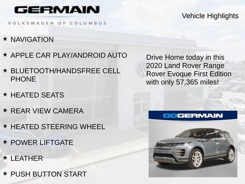 2020 Land Rover Range Rover Evoque First Edition