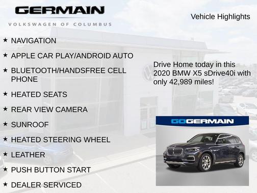 2020 BMW X5 sDrive40i