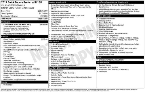 2017 Buick Encore Preferred II