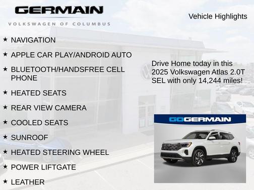 2025 Volkswagen Atlas 2.0T SEL