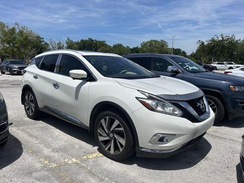 Pearl White 2015 Nissan Murano Platinum