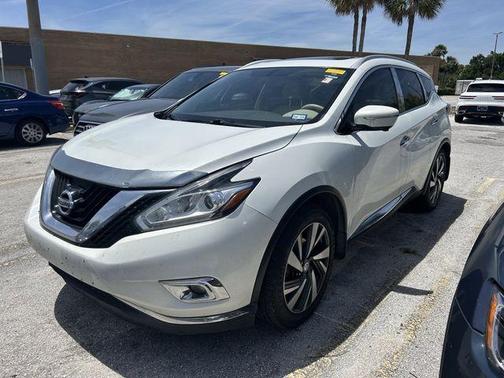 Pearl White 2015 Nissan Murano Platinum