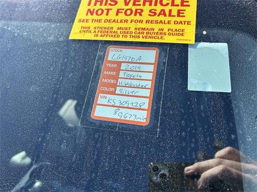 2019 Toyota Highlander 