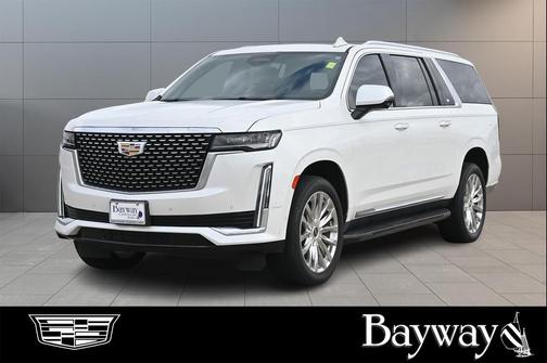 Crystal White Tricoat 2021 Cadillac Escalade ESV Premium Luxury