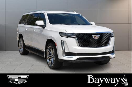 Crystal White Tricoat 2021 Cadillac Escalade ESV Premium Luxury