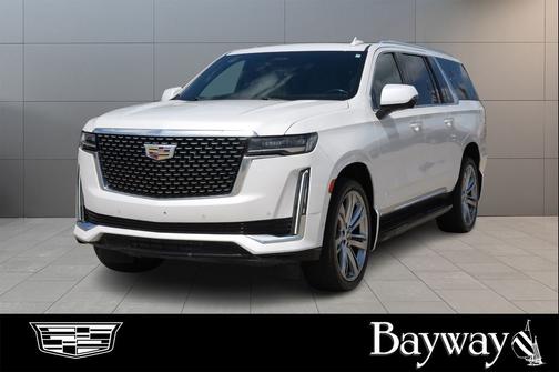 Crystal White Tricoat 2021 Cadillac Escalade ESV Premium Luxury