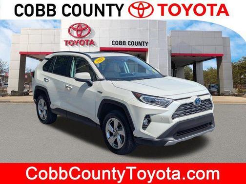 Blizzard Pearl 2021 Toyota RAV4 Hybrid SE