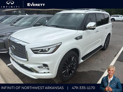 Moonstone White 2023 INFINITI QX80 SENSORY