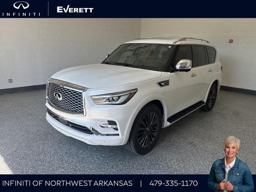 Moonstone White 2023 INFINITI QX80 SENSORY