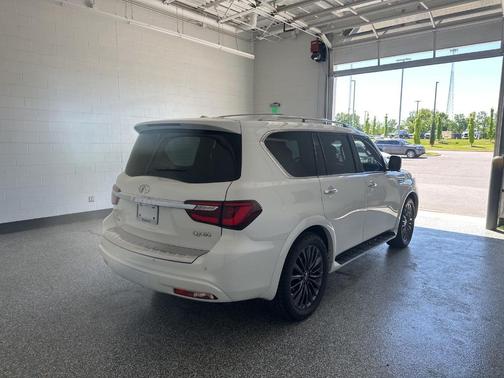 Moonstone White 2023 INFINITI QX80 SENSORY